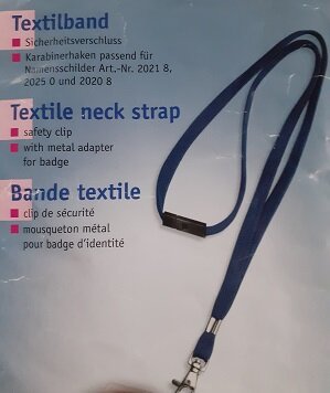 Textilband blau