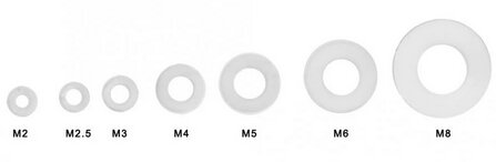 Nylon Dichtung  M2,5