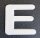 Buchstabe E 20x20x2mm