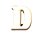 Buchstabe D 1,5*1,5cm